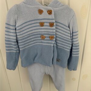 Rock a bye baby boutique knit sweater & pants set NWOT